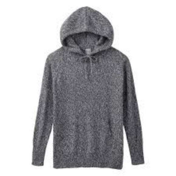 Grey Marled Hooded Sweater - Picture 3 of 15